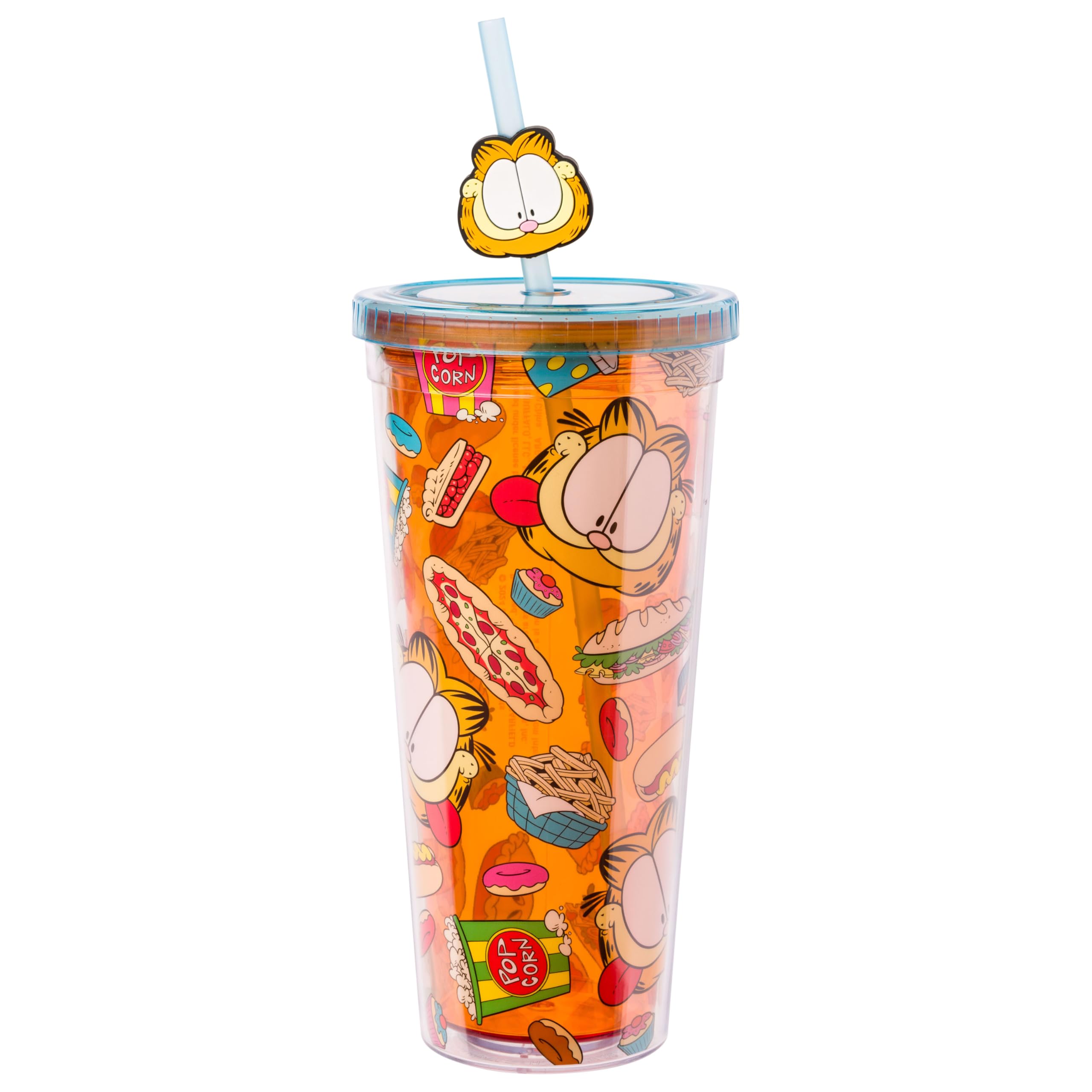 Amazon.com: Silver Buffalo Garfield Junk Food Pattern, Plastic